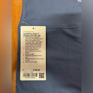 lulu🍋 Align Ribbed HR Pant 28” Sz6 💯 authentic